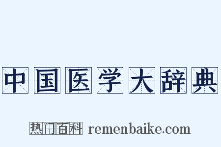 中国医学大辞典是什么意思的图片